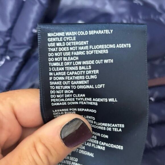 Tommy Hilfiger Women's Anchor Lightweight Packable Puffer Vest Navy Blue Large - Picture 7 of 8